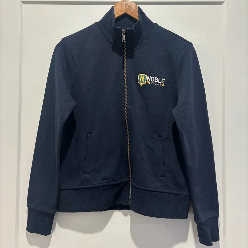 Brooks‎ Brothers Women's Noble Schools Navy Blue Full Zip Track Jacket Small